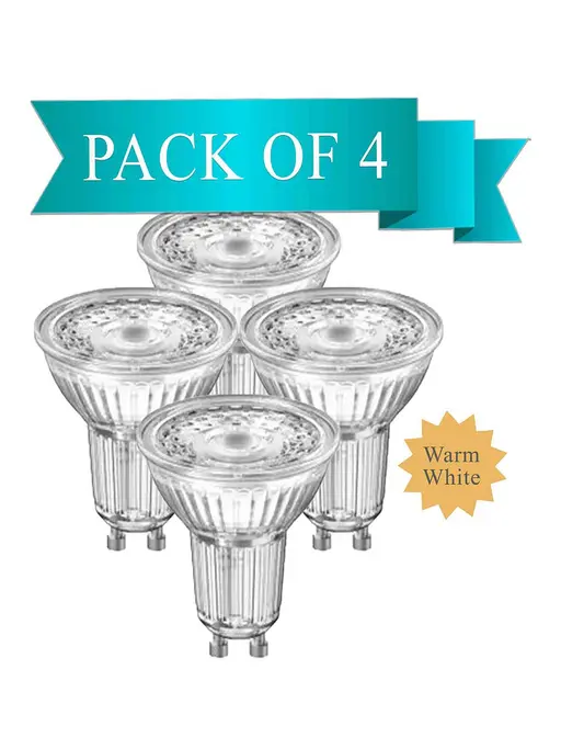 Osram 4.5W Warm White LED GU10 Bulb (Pack of 4)
